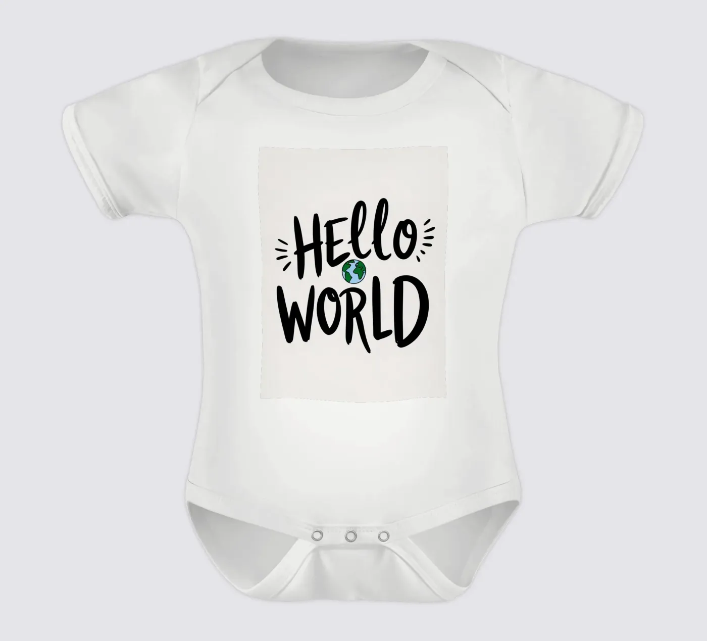 HELLO WORLD body bébé de DesignDoodle