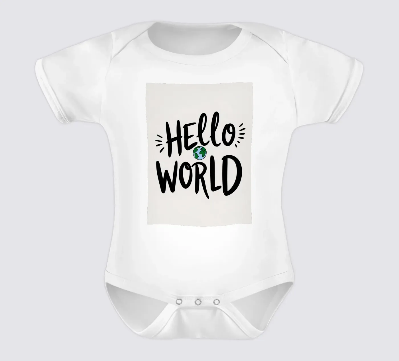 HELLO WORLD body bébé de DesignDoodle