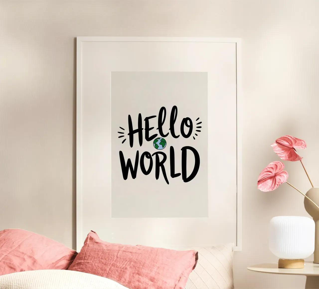 HELLO WORLD poster by DesignDoodle