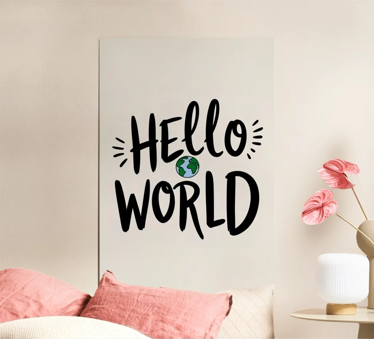 HELLO WORLD poster by DesignDoodle