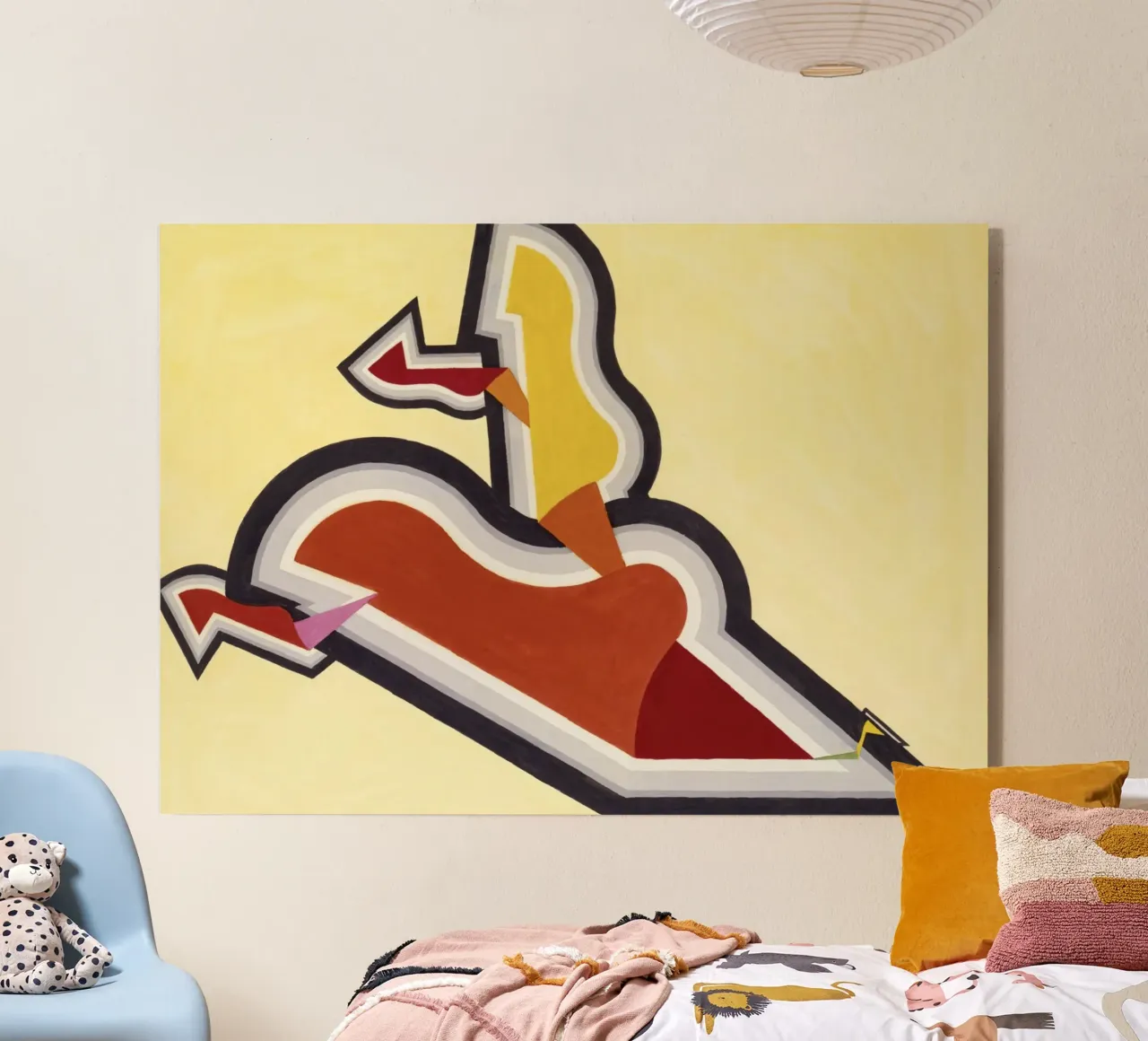 Study in Rhythm: Red and Gold plexiglass da artshop