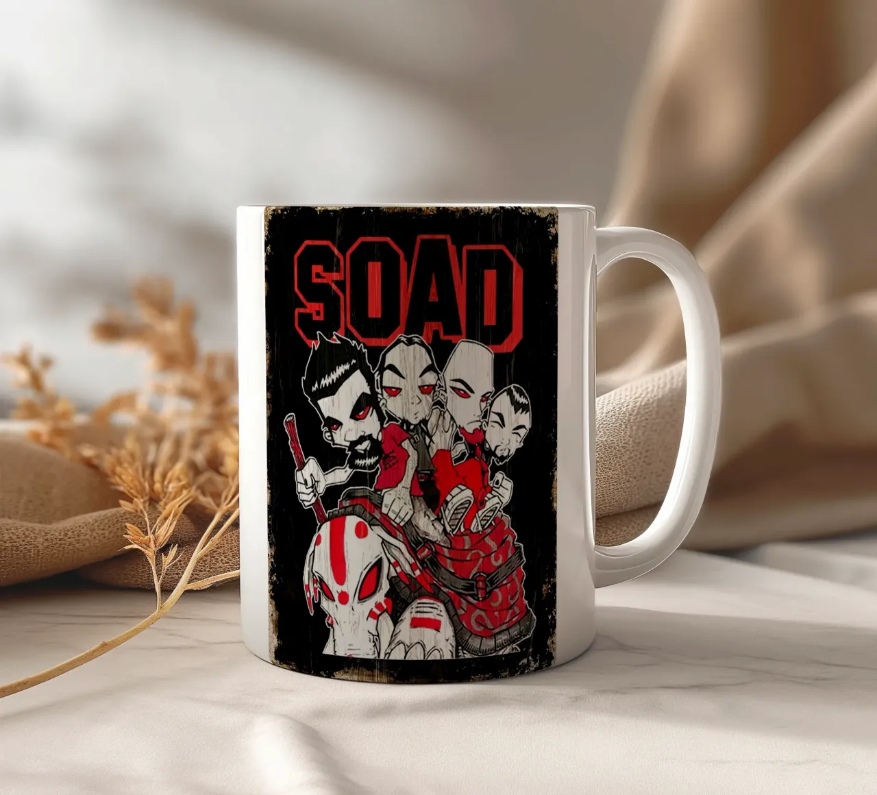 All Member Band System Of A Down Poster tazza in ceramica da TAERUNZE
