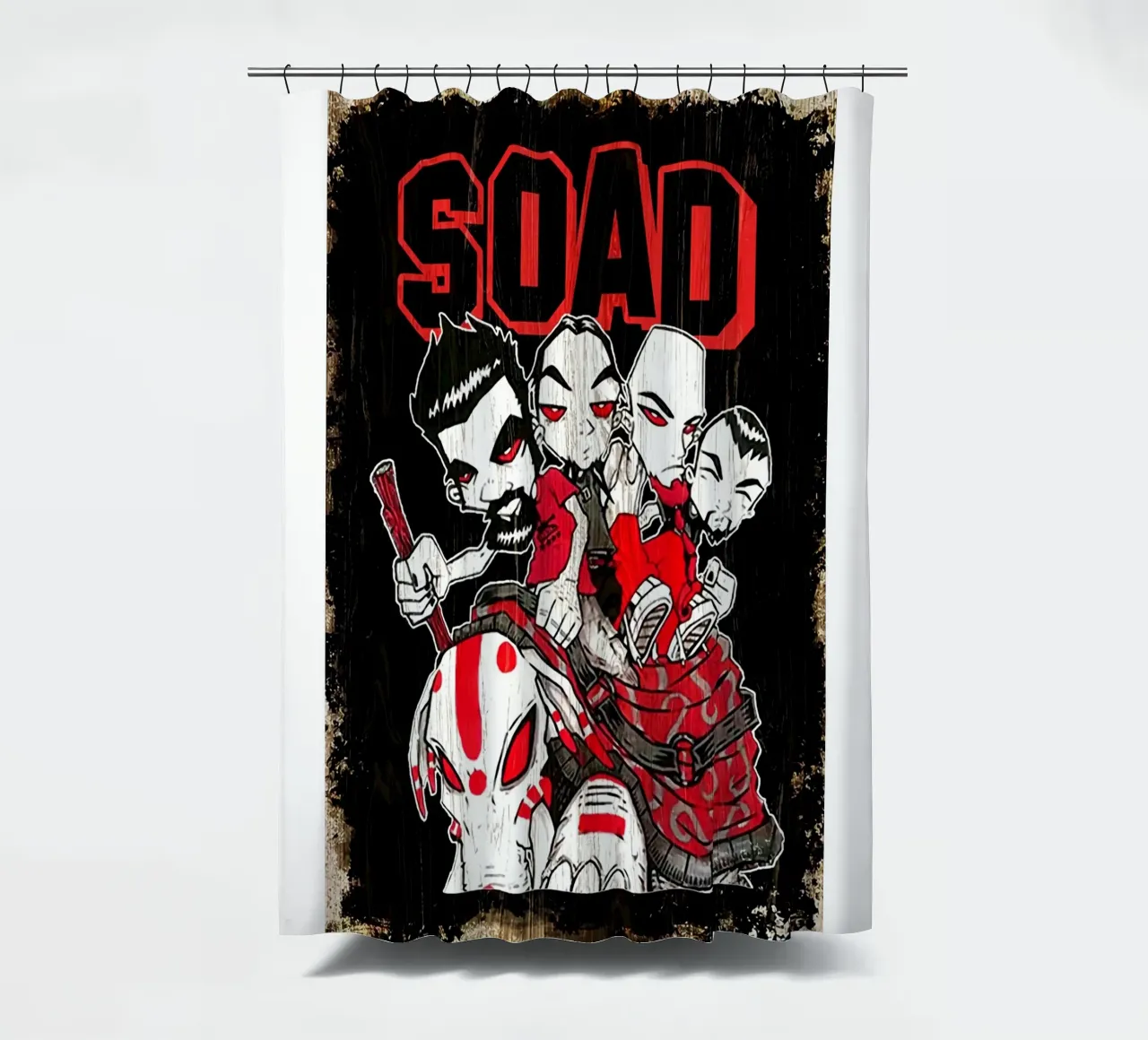All Member Band System Of A Down Poster tenda da doccia da TAERUNZE