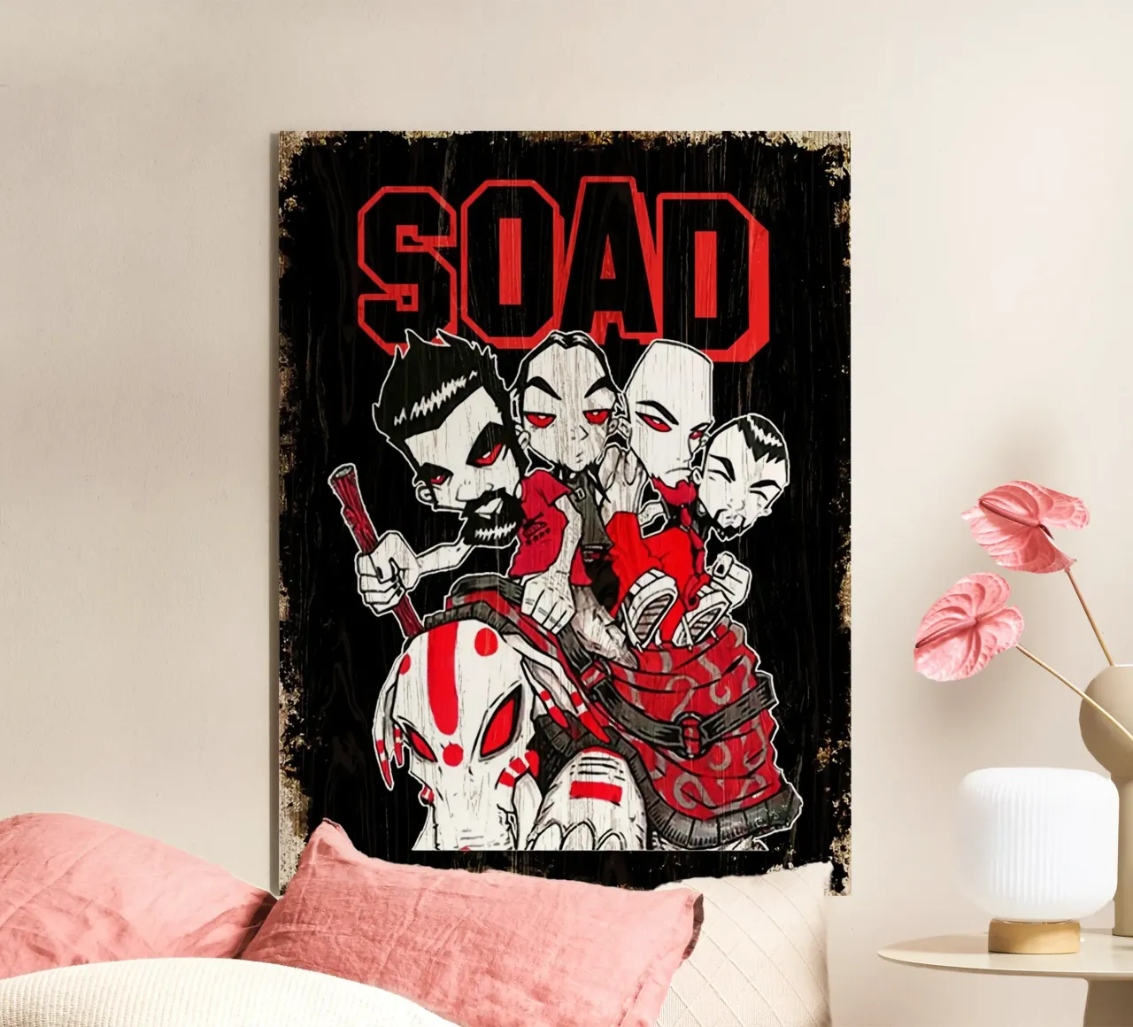 All Member Band System Of A Down Poster alluminio dibond da TAERUNZE
