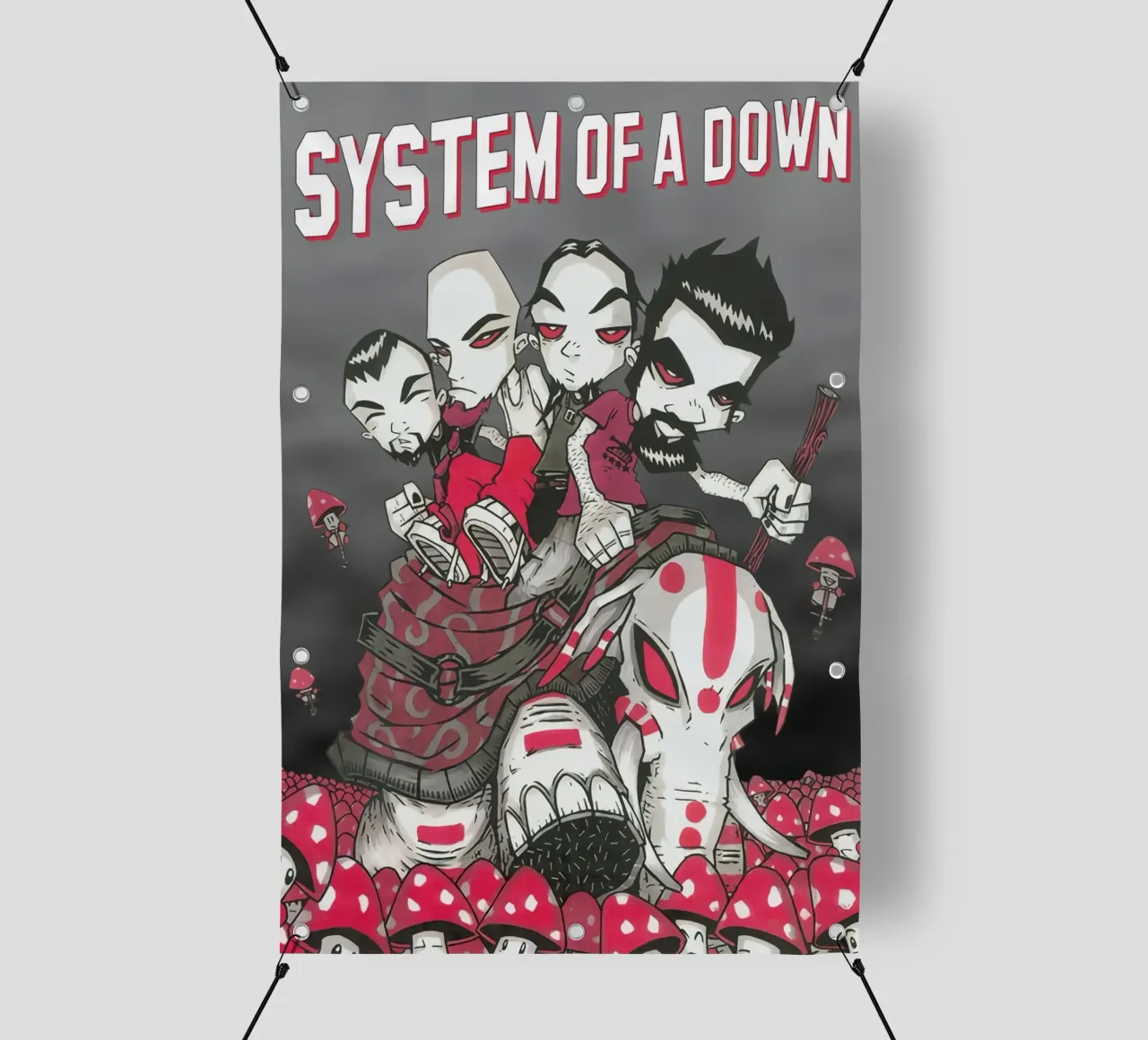 Elephant System Of A Down All Member Poster telo in pvc da TAERUNZE
