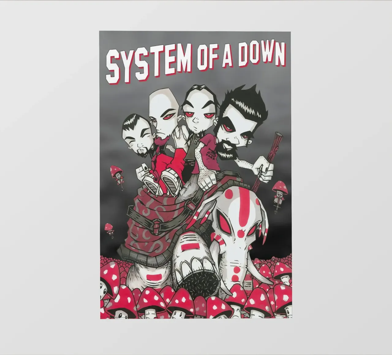 Elephant System Of A Down All Member Poster telo in pvc da TAERUNZE