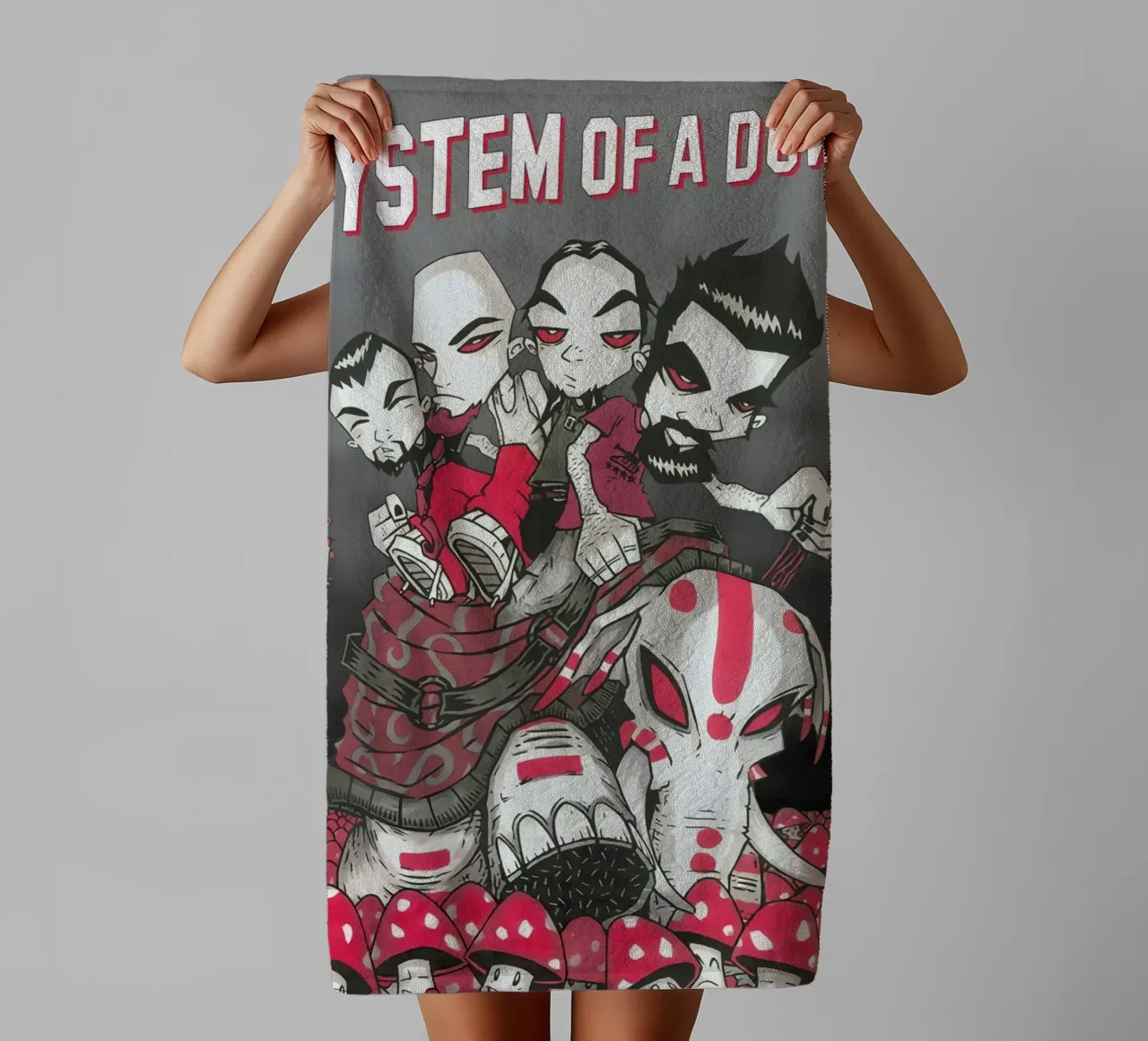 Elephant System Of A Down All Member Poster asciugamano da bagno da TAERUNZE