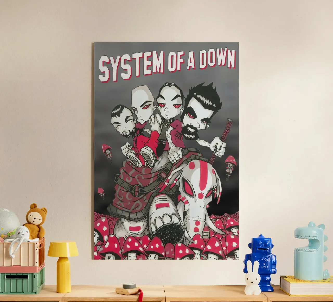 Elephant System Of A Down All Member Poster plexiglass da TAERUNZE