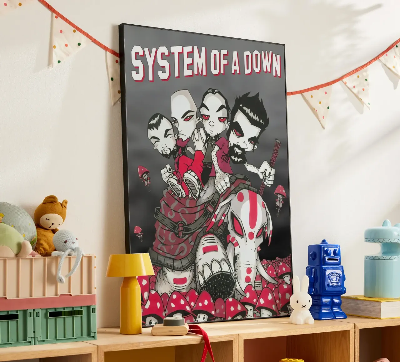 Elephant System Of A Down All Member Poster alluminio dibond da TAERUNZE