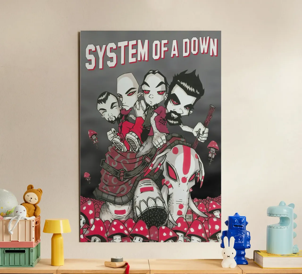 Elephant System Of A Down All Member Poster alluminio dibond da TAERUNZE