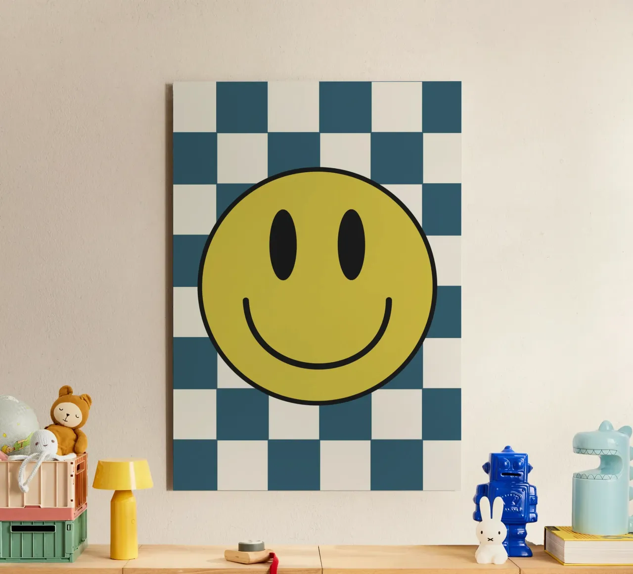 Smiley Alu-Dibond von PurePeachKids
