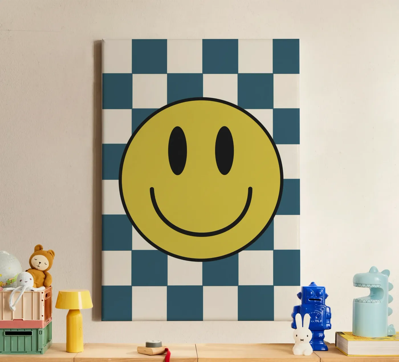 Smiley canvas van PurePeachKids