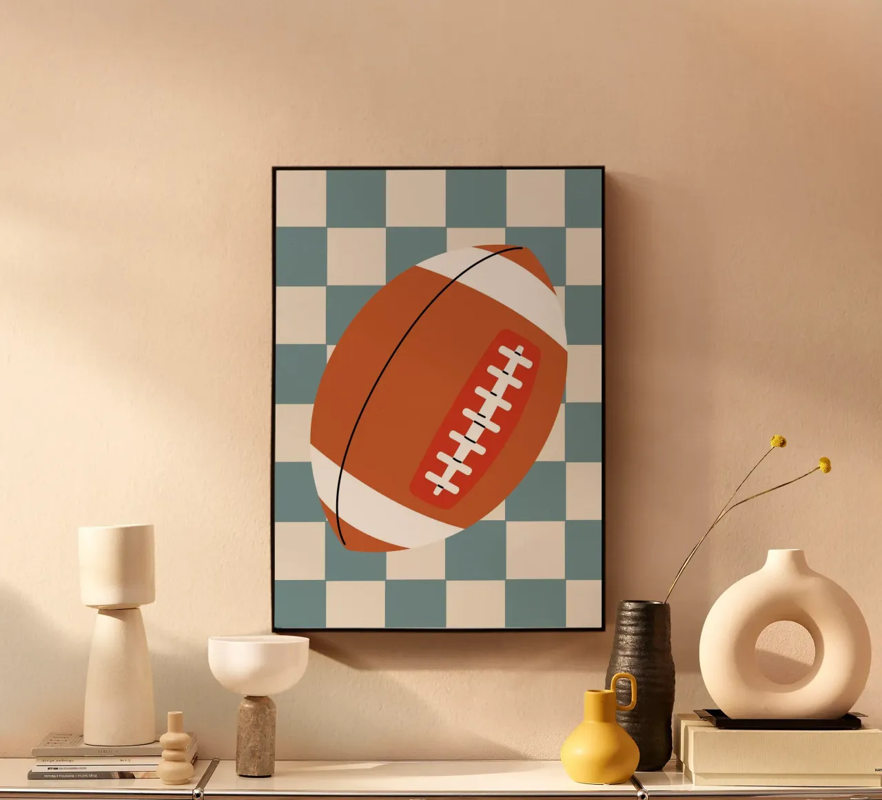 Baseball Vibes acryl van PurePeachKids