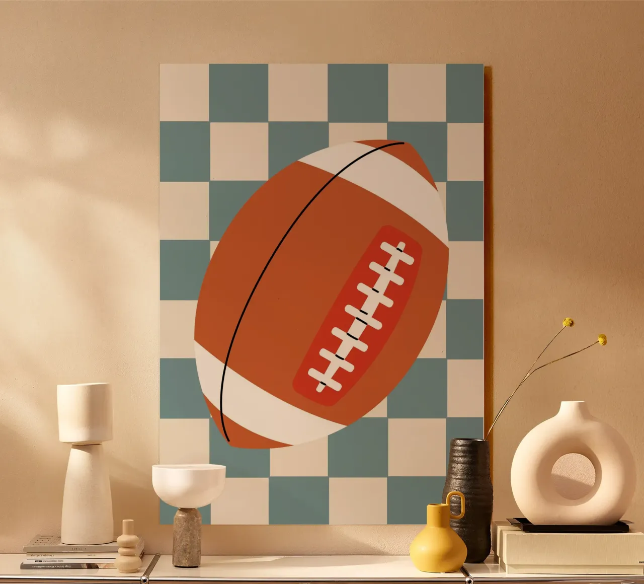 Baseball Vibes acryl van PurePeachKids