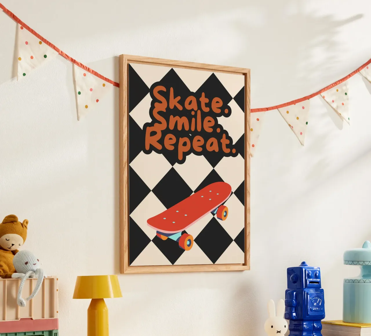 Skate. Smile. Repeat. plexiglass da PurePeachKids