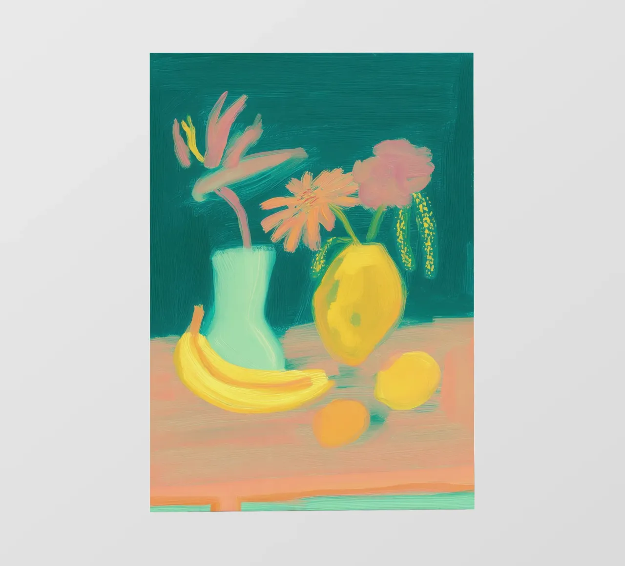 Vaso astratto con frutta telo in pvc da Bright Horizons