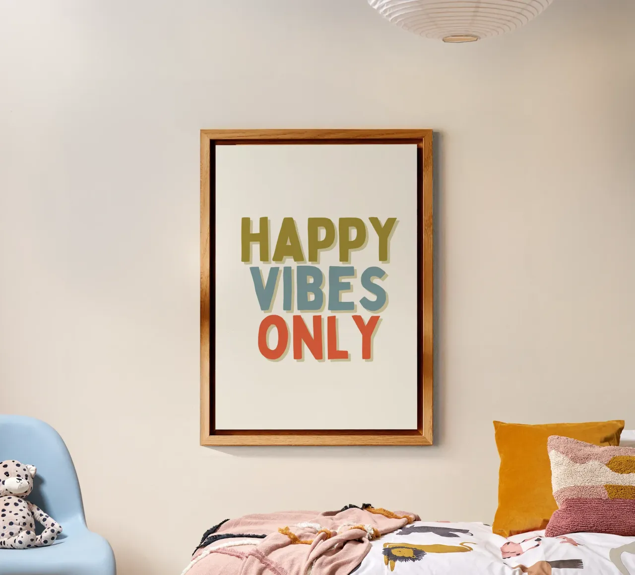 Happy Vibes Only alluminio dibond da PurePeachKids