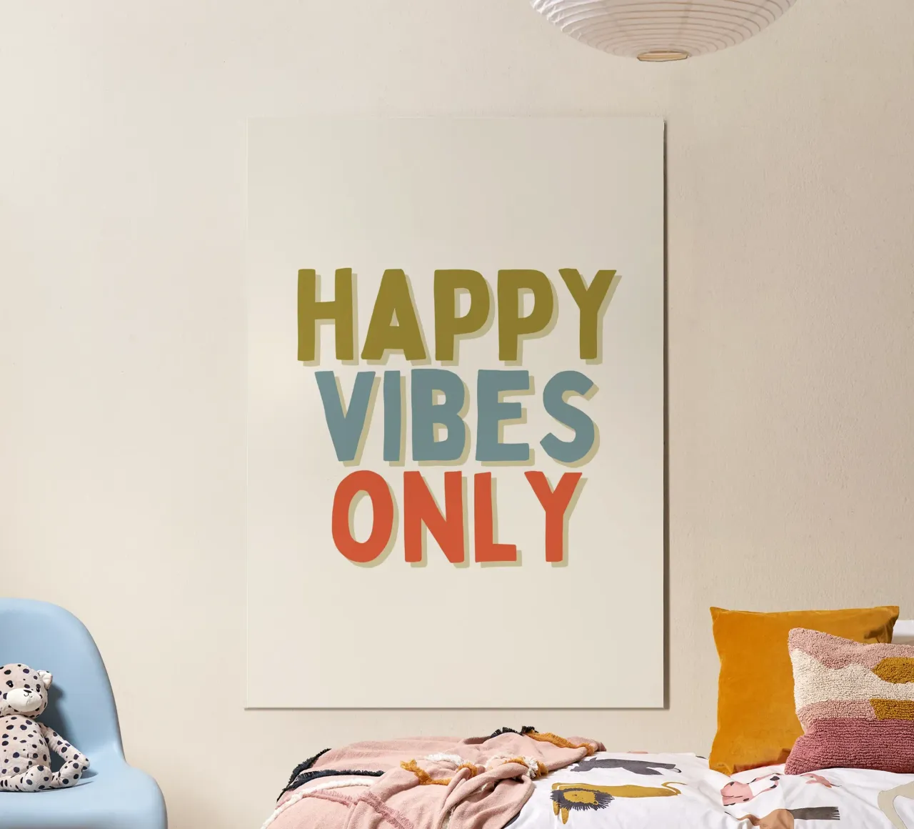 Happy Vibes Only alluminio dibond da PurePeachKids