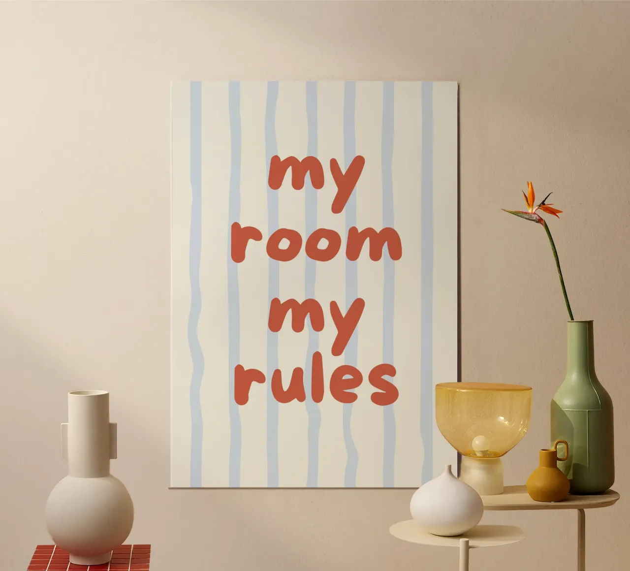 my room my rules carta hahnemühle da PurePeachKids