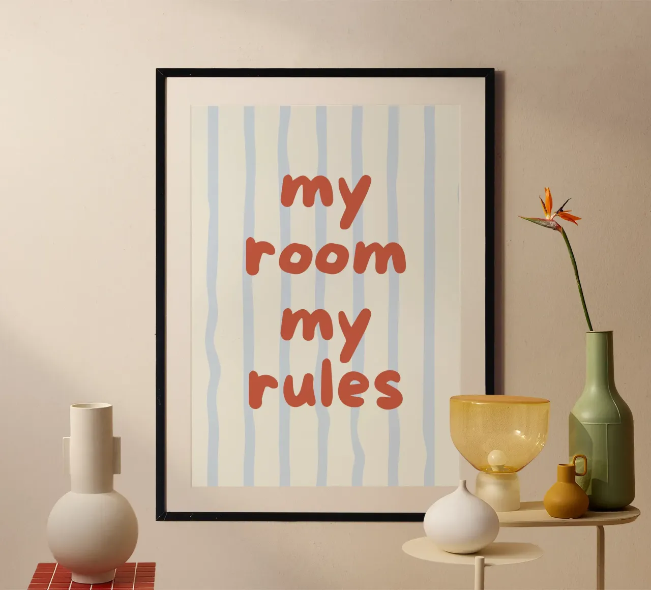 my room my rules carta hahnemühle da PurePeachKids