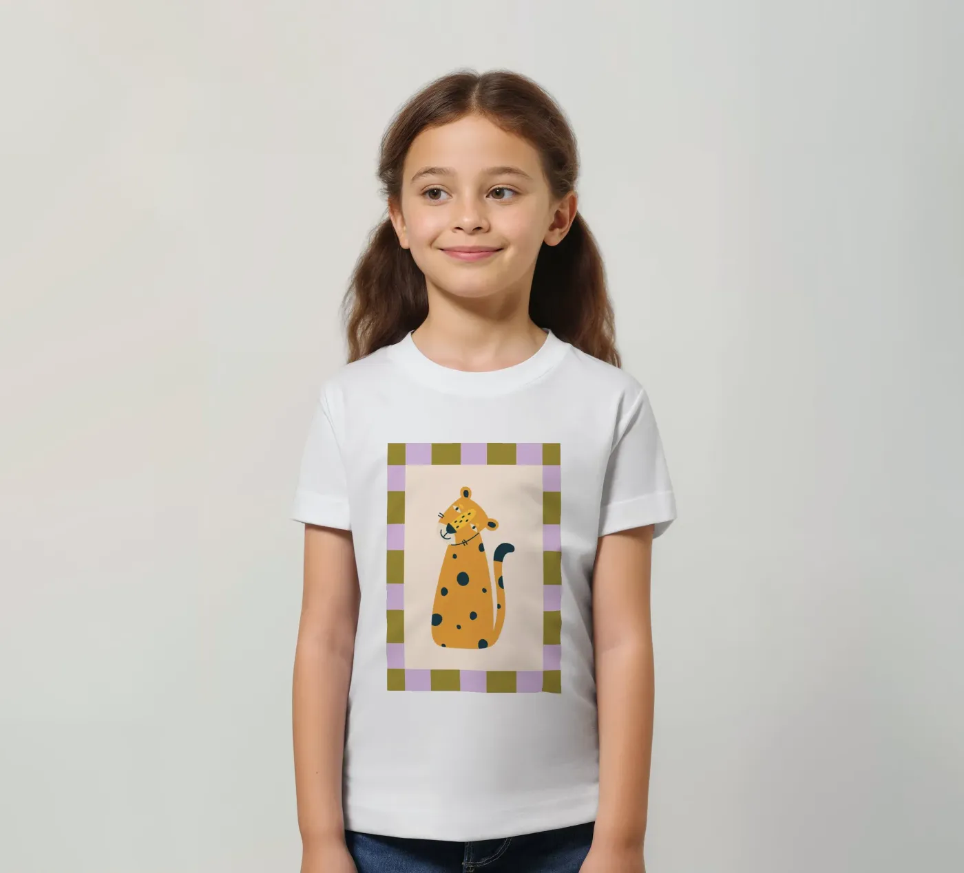 Leopard Kinder T-Shirt von PurePeachKids