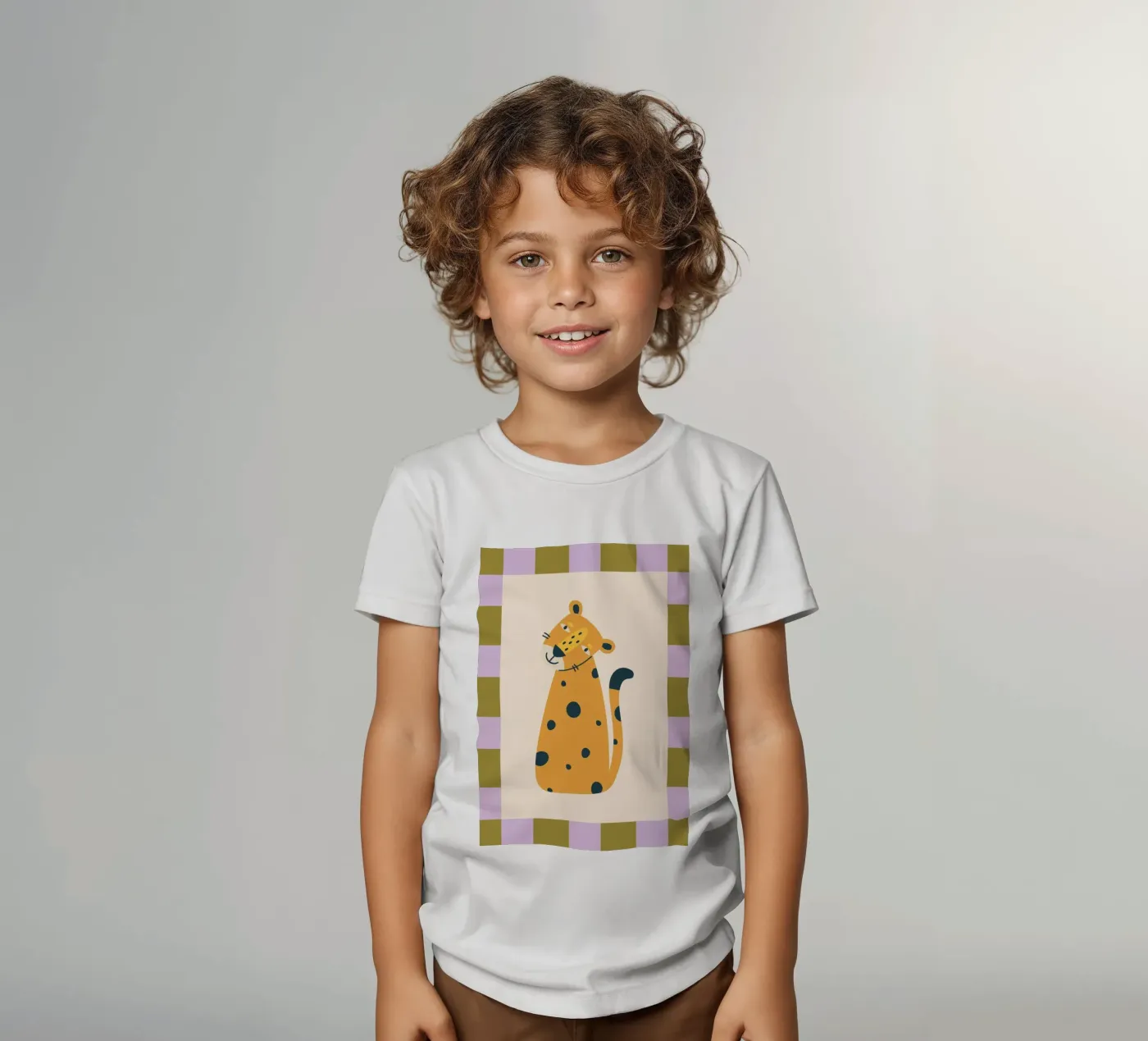 Leopard Kinder T-Shirt von PurePeachKids