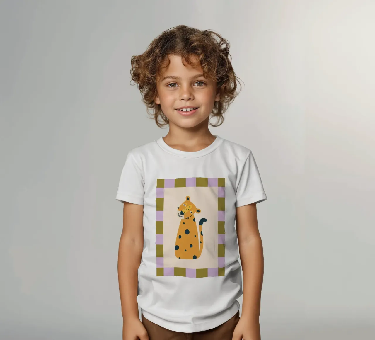 Leopard t-shirt bambini da PurePeachKids