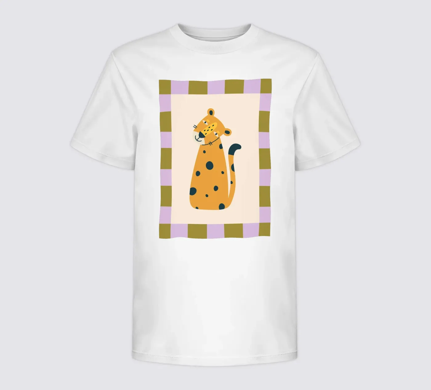 Leopard kinder t-shirt van PurePeachKids