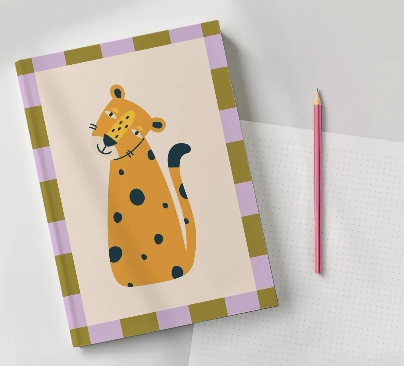 Leopard notebook by PurePeachKids