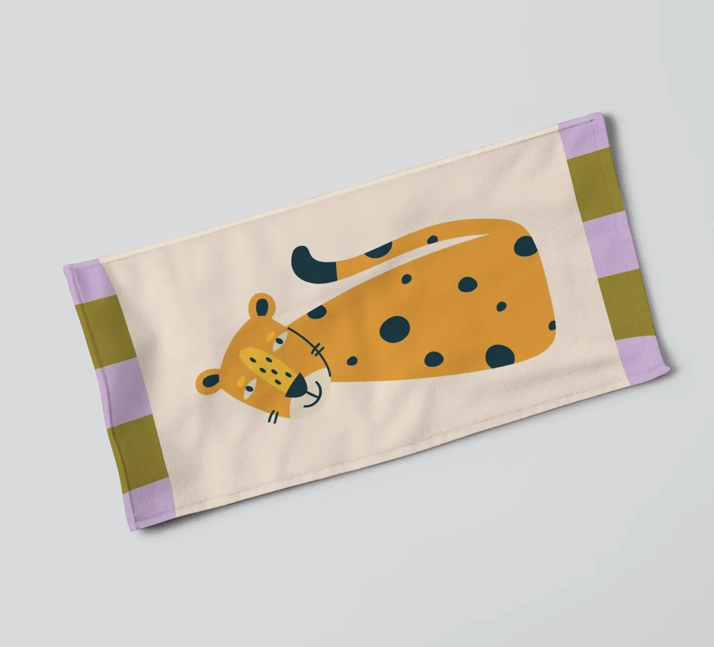 Leopard badhanddoek van PurePeachKids