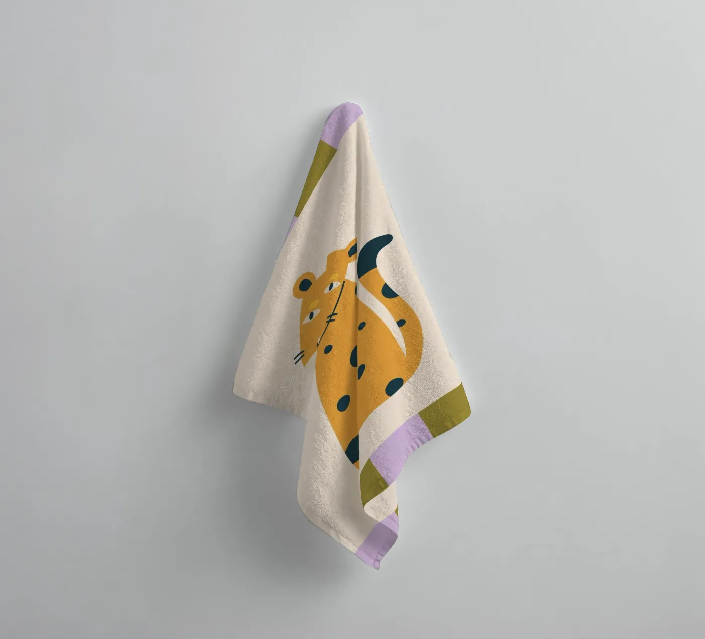 Leopard badhanddoek van PurePeachKids