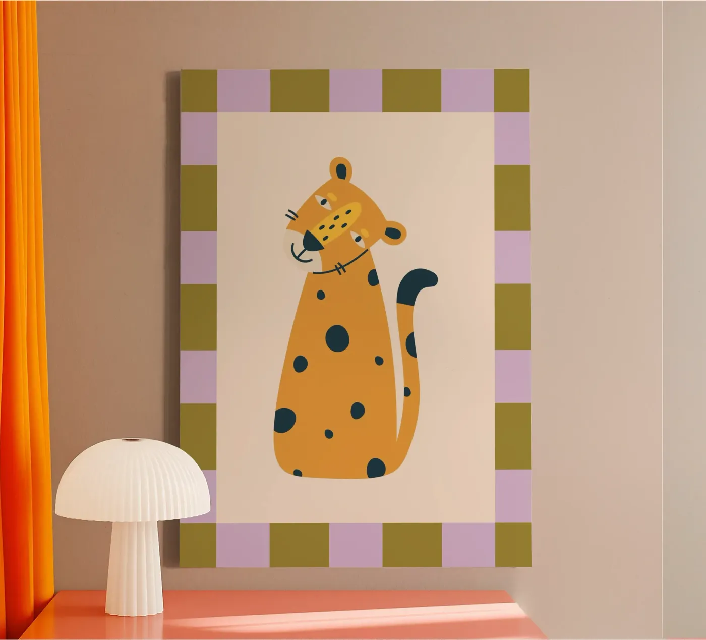 Leopard canvas van PurePeachKids