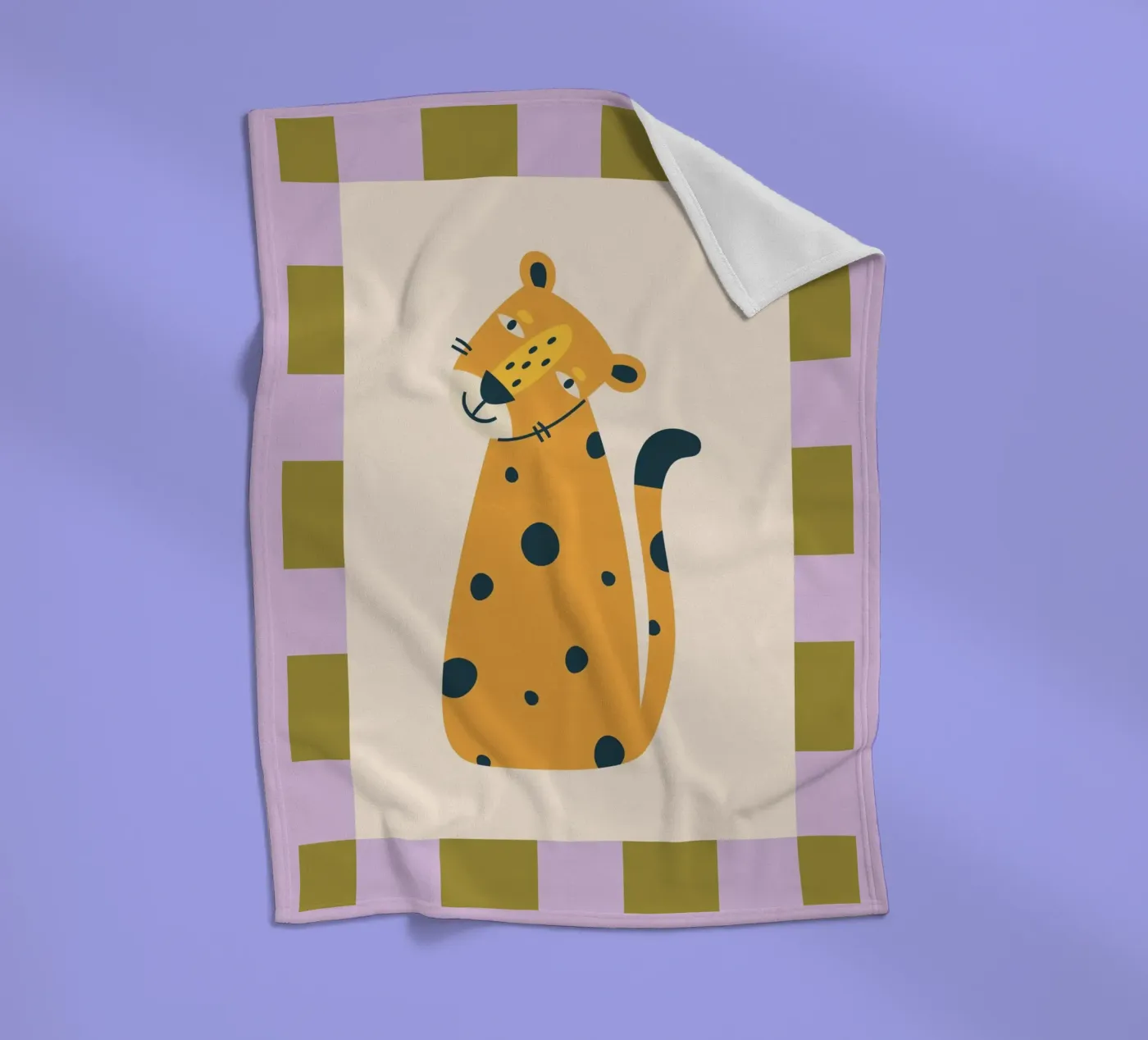 Leopard coperta in pile da PurePeachKids