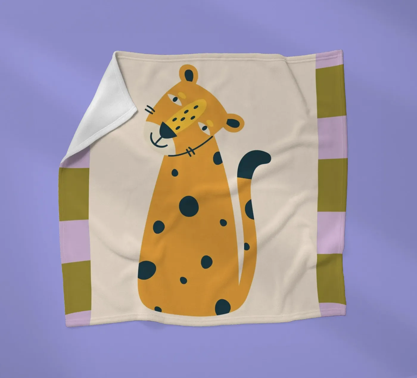 Leopard coperta in pile da PurePeachKids