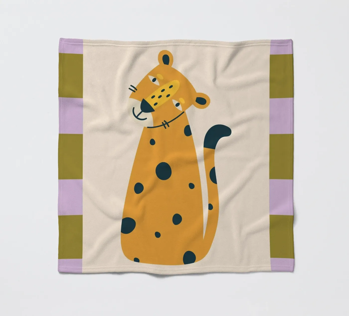 Leopard fleecedeken van PurePeachKids