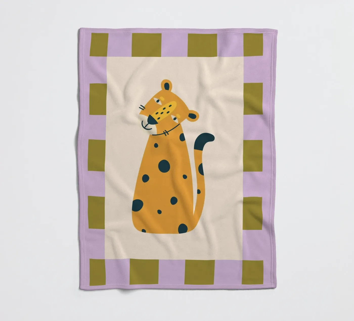 Leopard fleecedeken van PurePeachKids