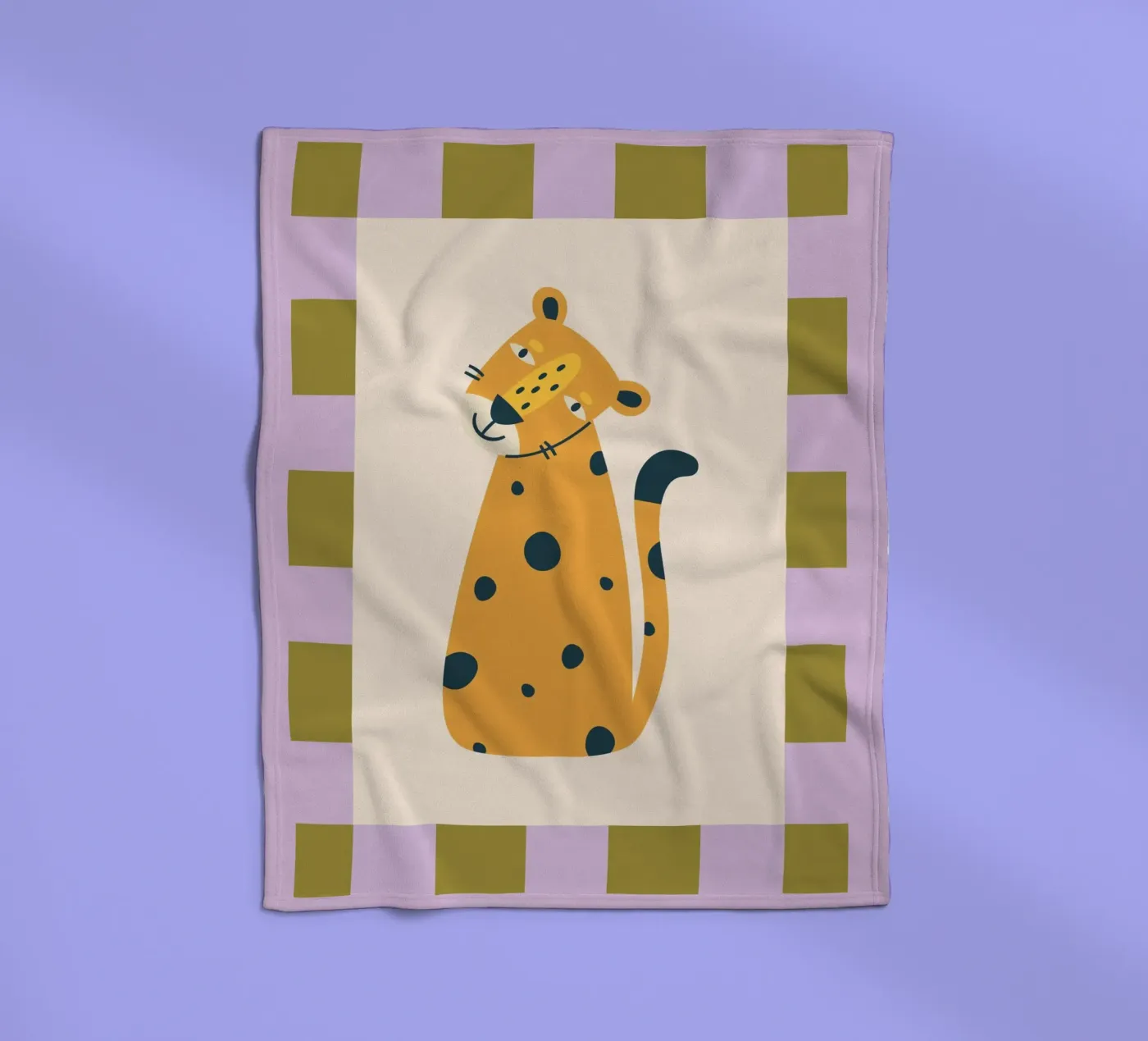 Leopard fleecedeken van PurePeachKids