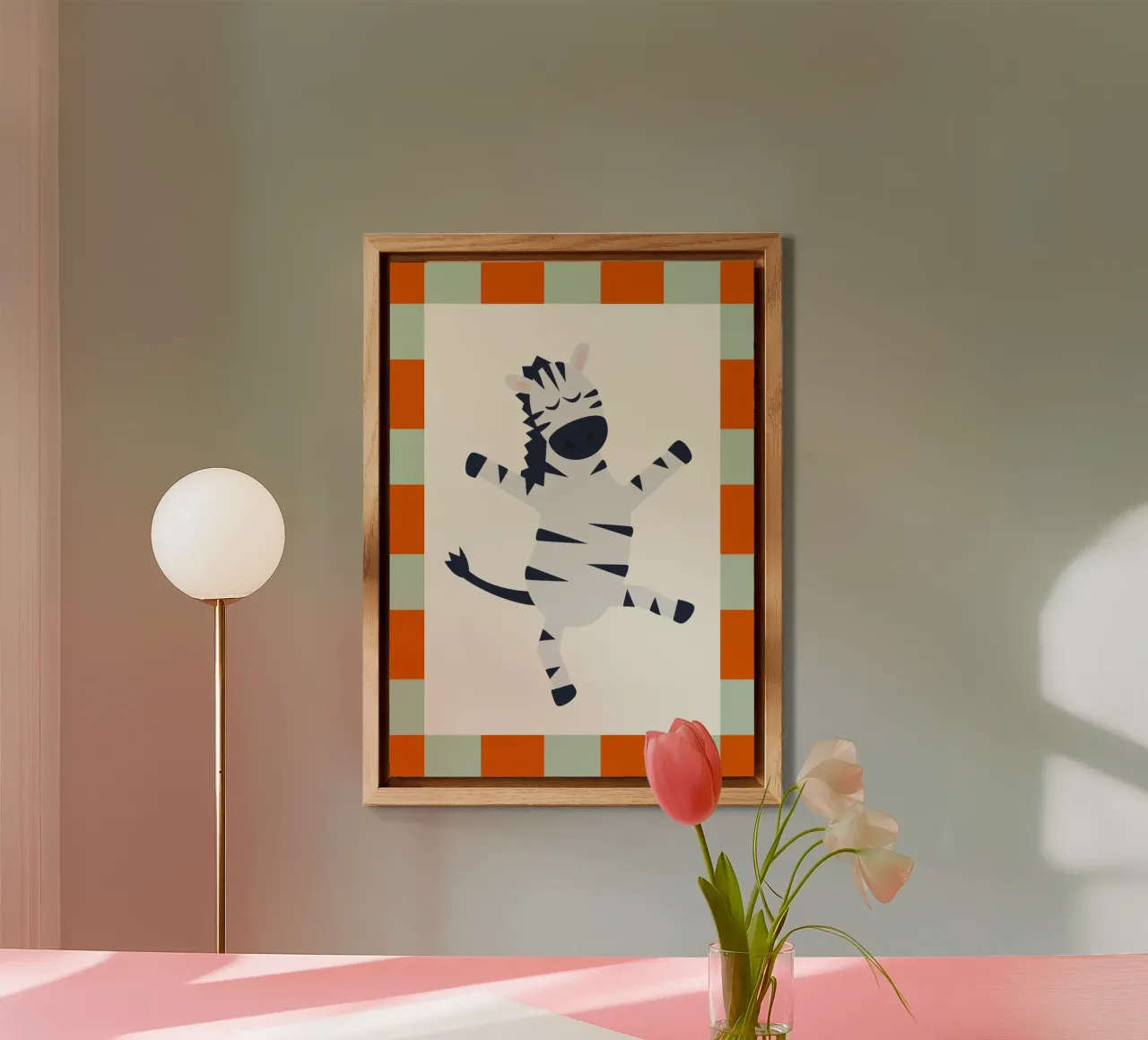 Dancing Zebra forex plate by PurePeachKids