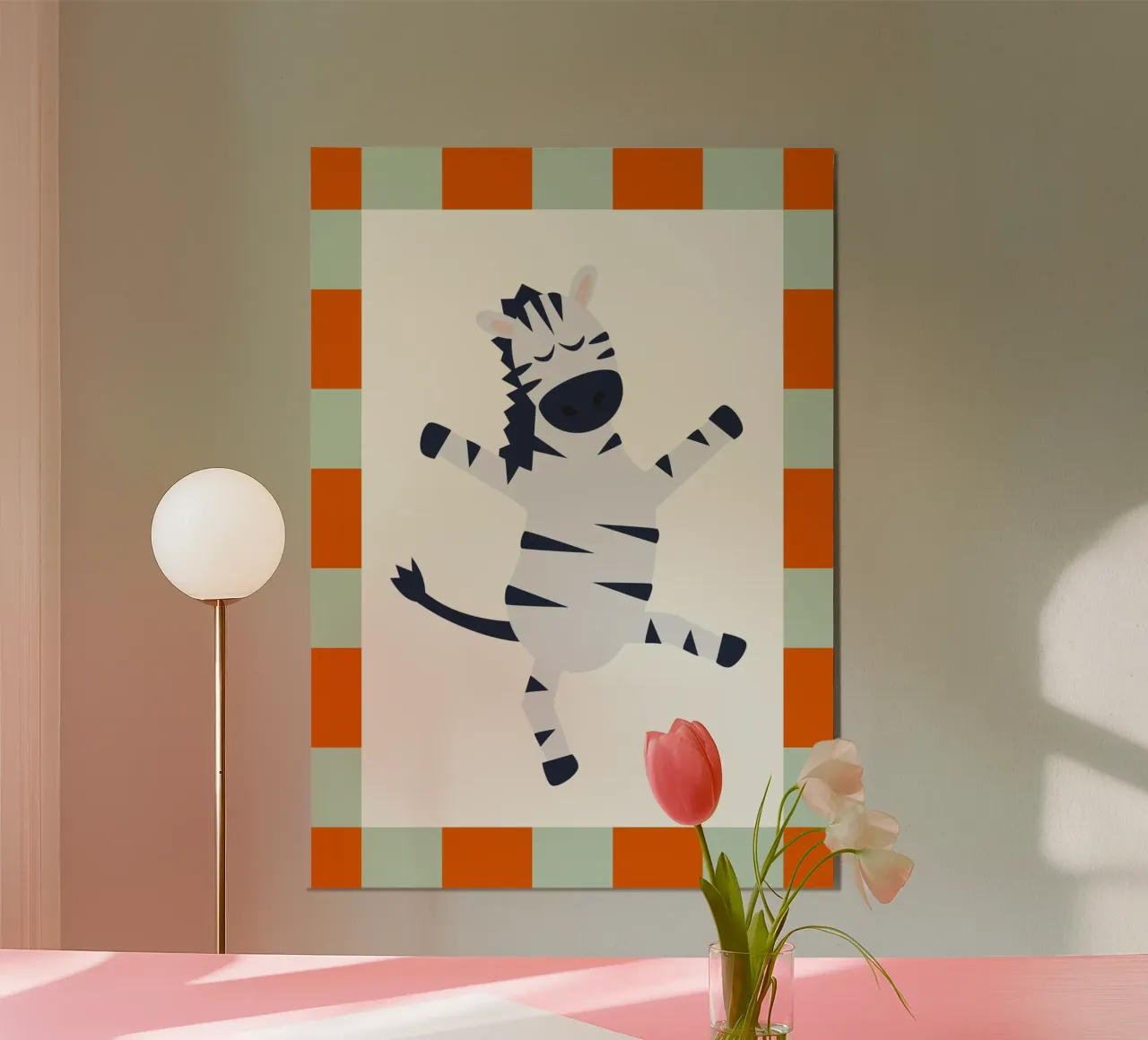 Dancing Zebra forex plate by PurePeachKids