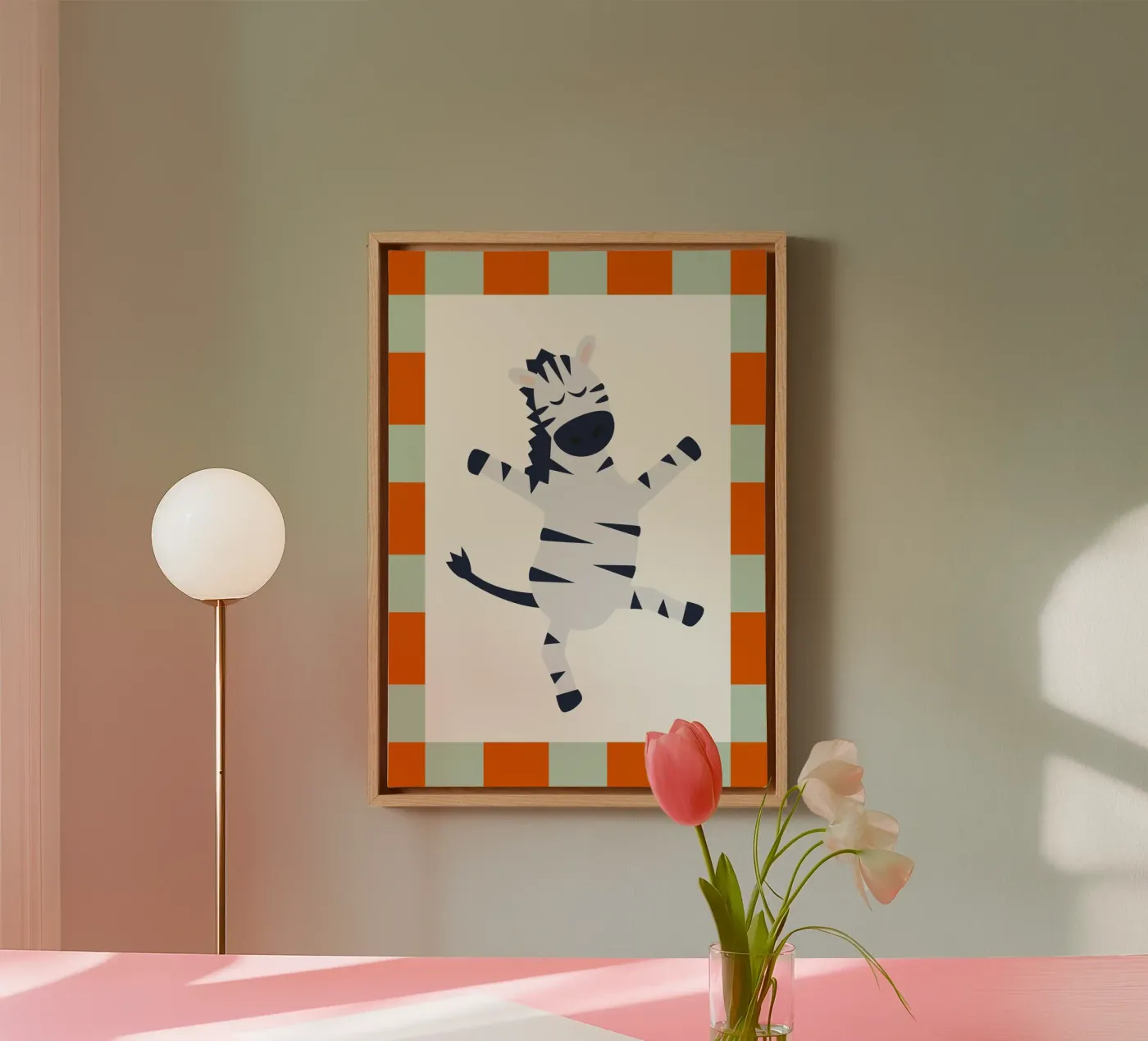 Dancing Zebra canvas by PurePeachKids