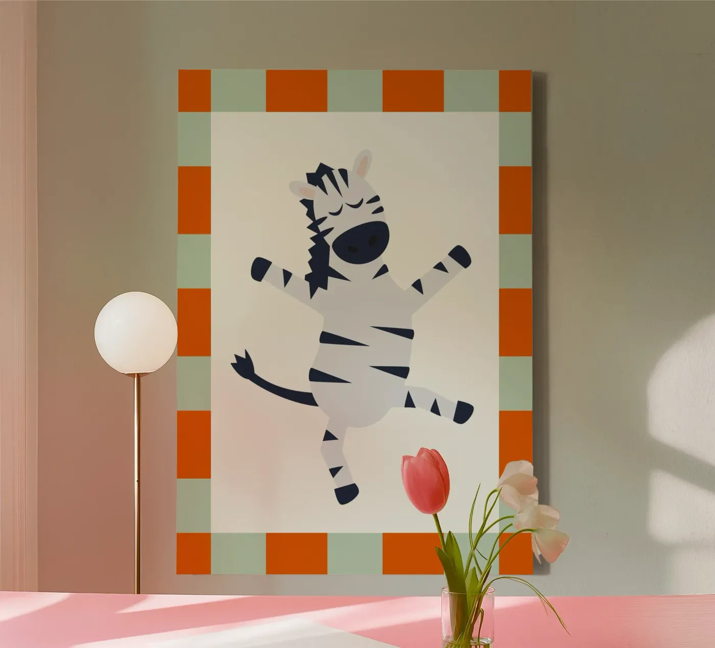Dancing Zebra canvas by PurePeachKids