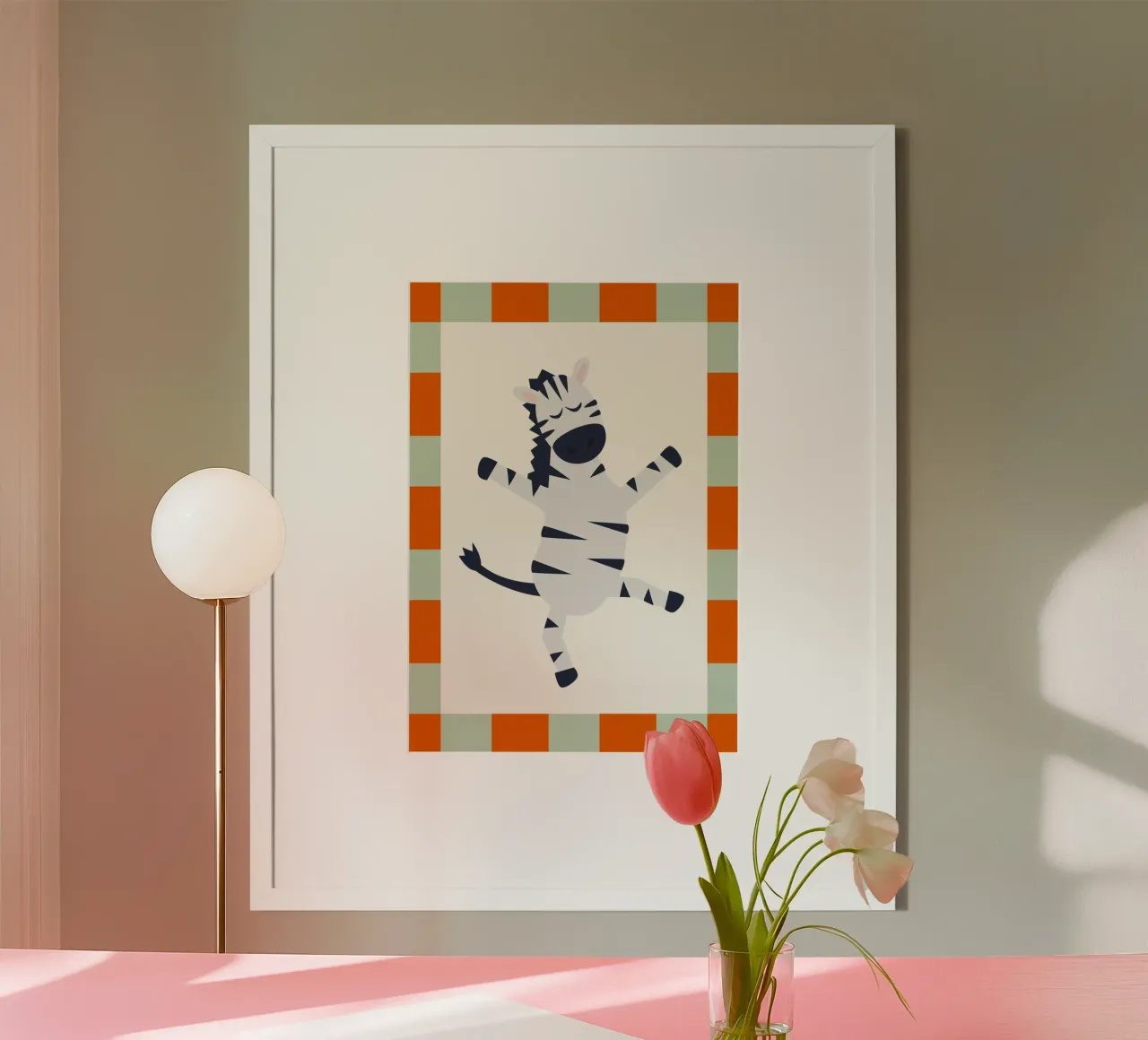 Dancing Zebra poster by PurePeachKids