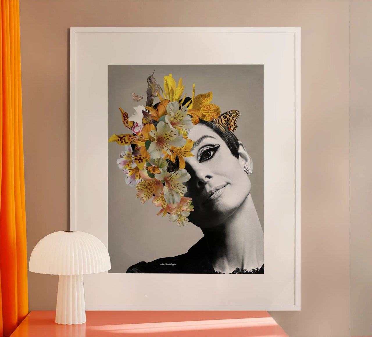 Audrey Yellow Poster von Ana Paula Hoppe