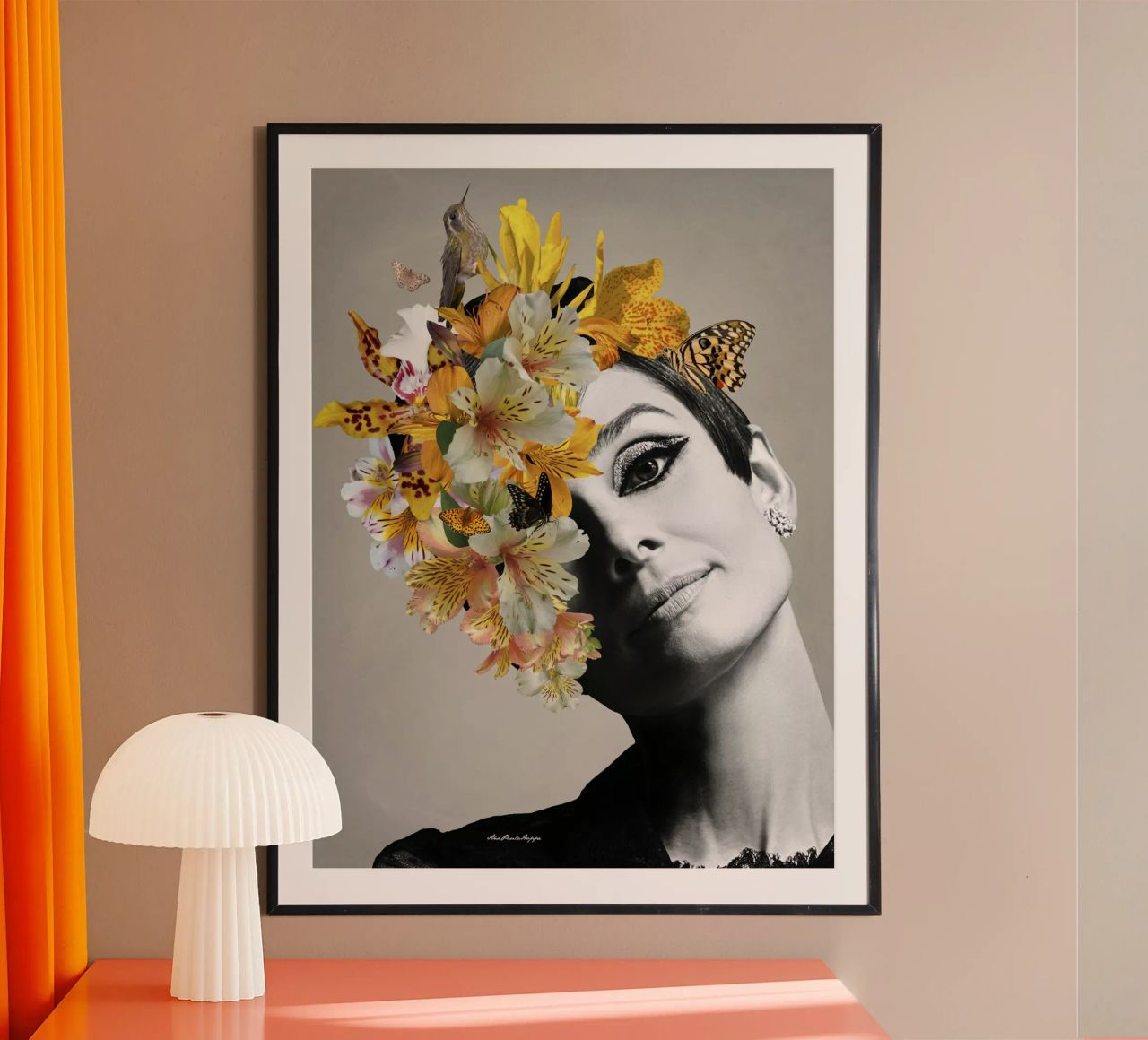 Audrey Yellow Poster von Ana Paula Hoppe