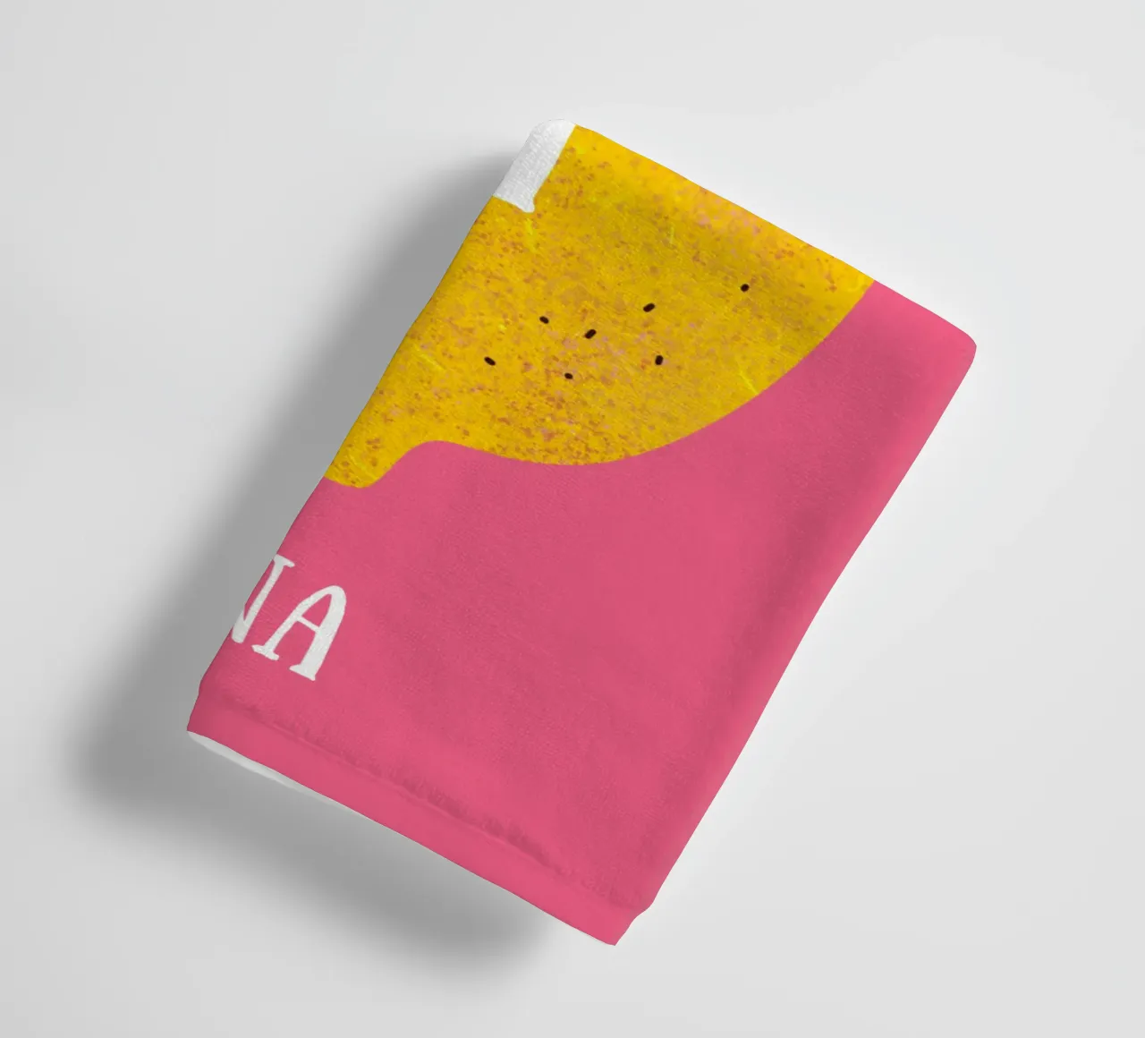 Personalisierbare Zitrone Handtuch von Illustration Raissa Oltmanns