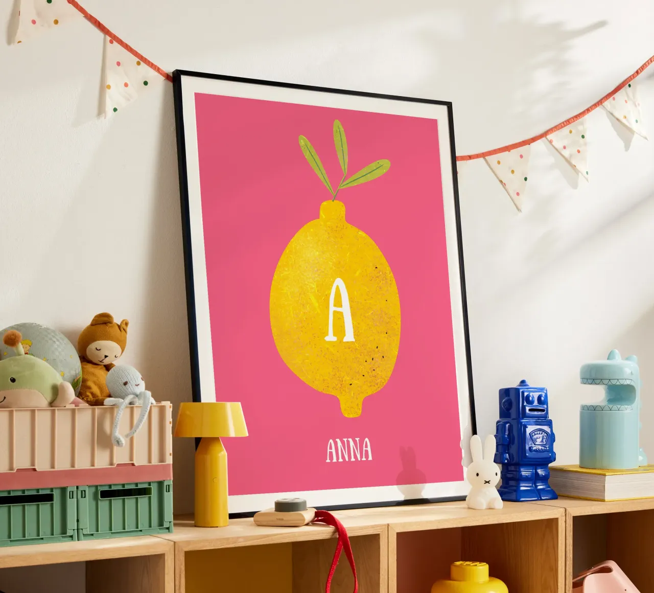 Personalisierbare Zitrone Hahnemühle von Illustration Raissa Oltmanns