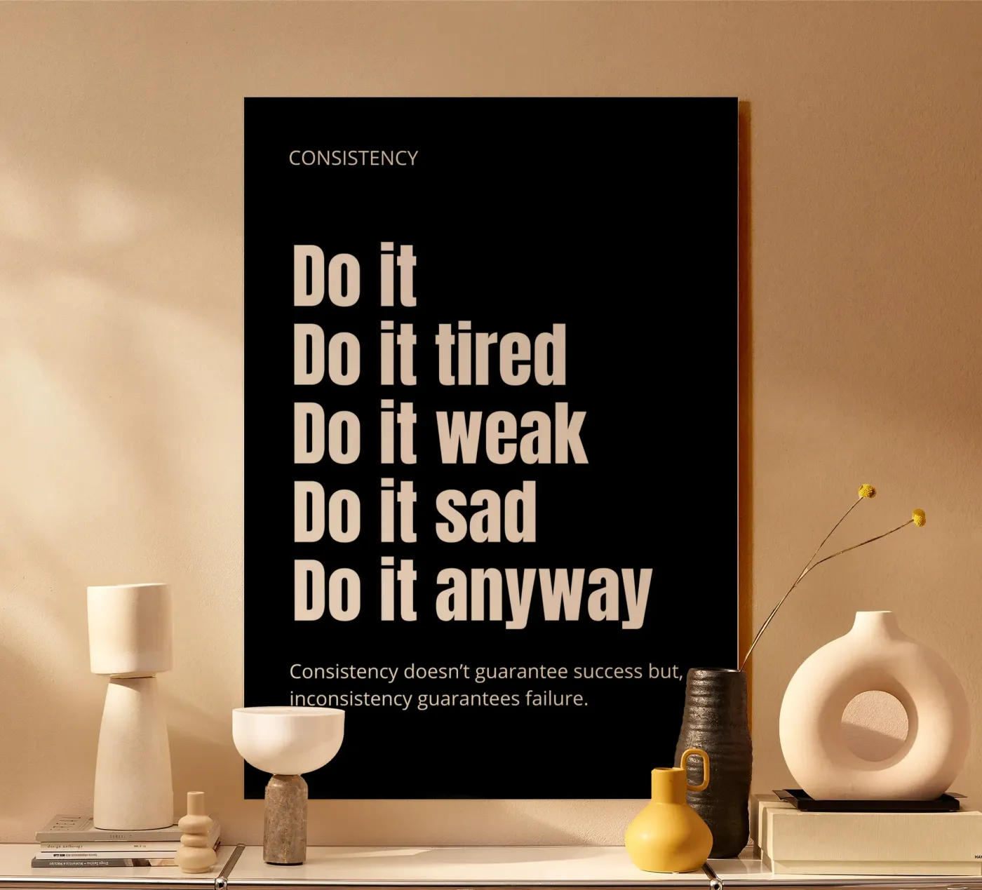 CONSISTENCY  Do it Do it tired plexiglass da vintageshop