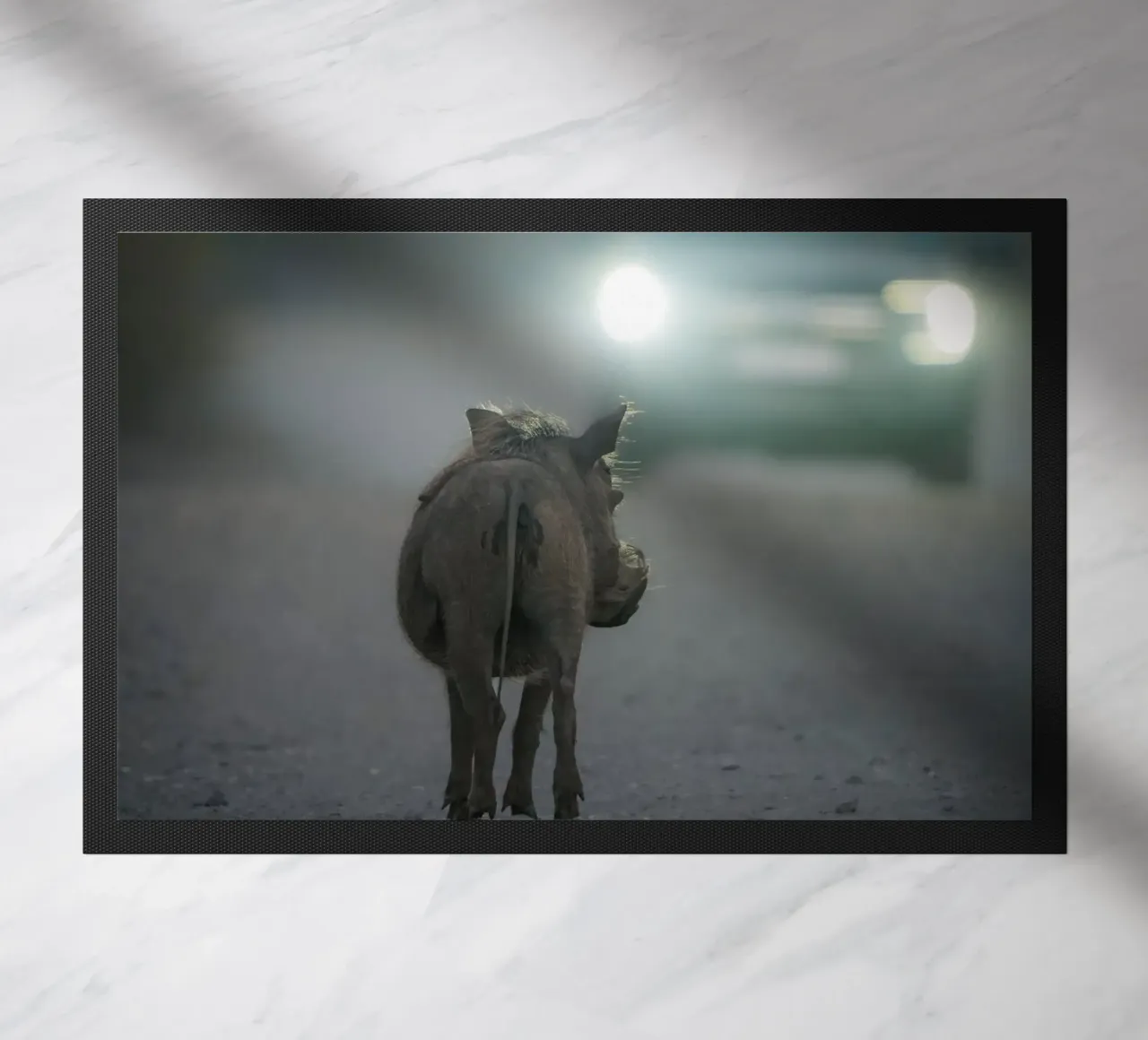 Warthog doormat by Tom's Wildlife