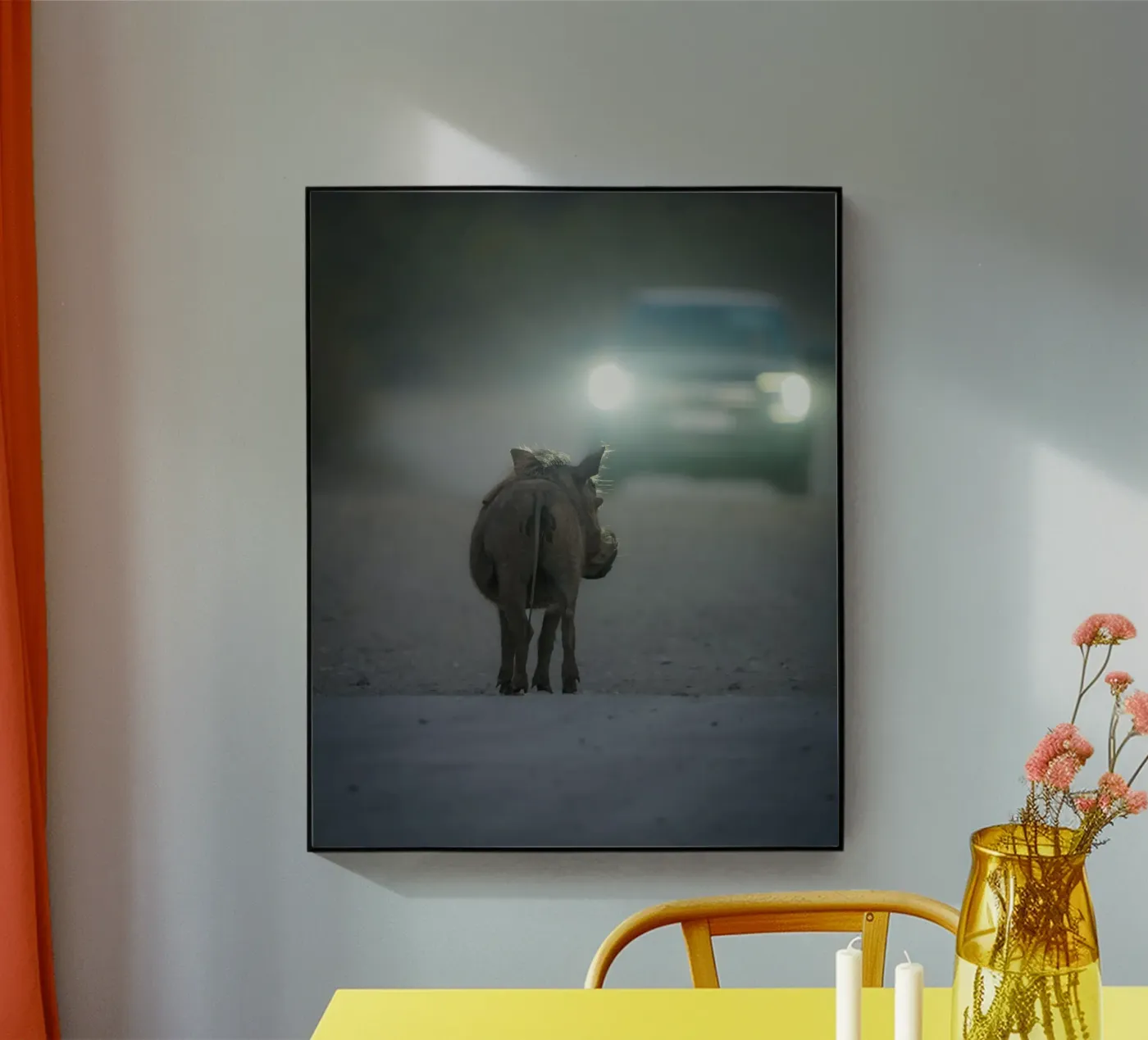 Wrattenzwijn acryl van Tom's Wildlife