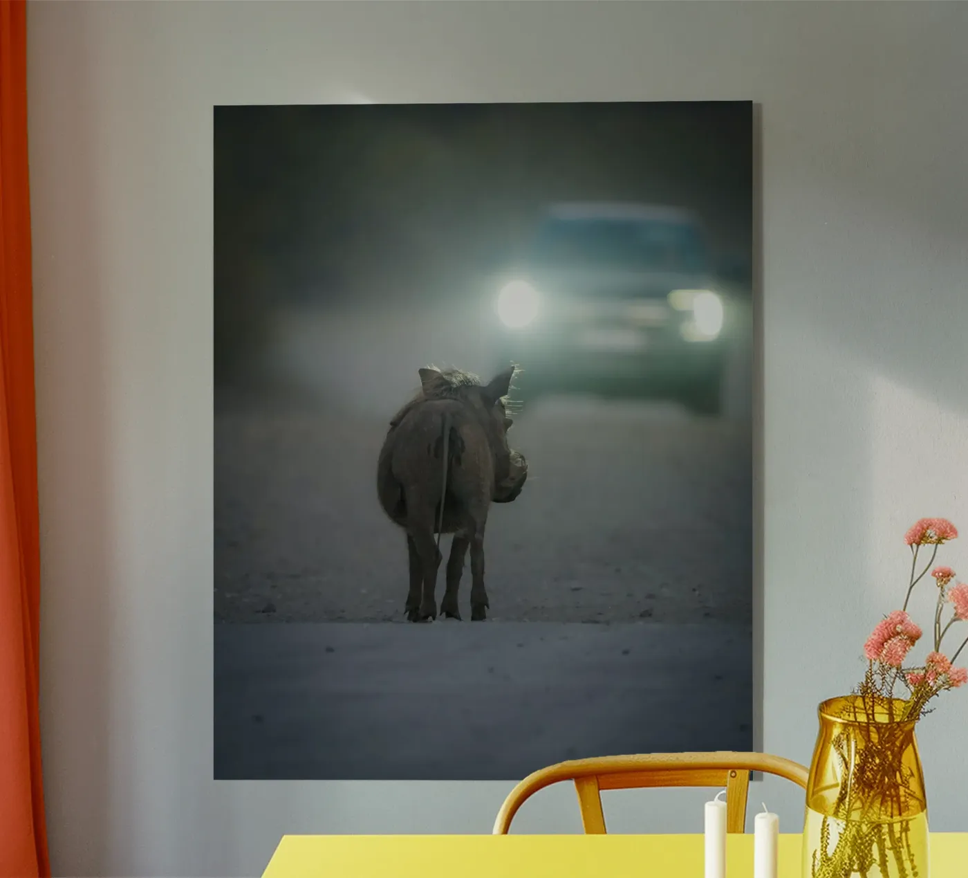 Wrattenzwijn acryl van Tom's Wildlife